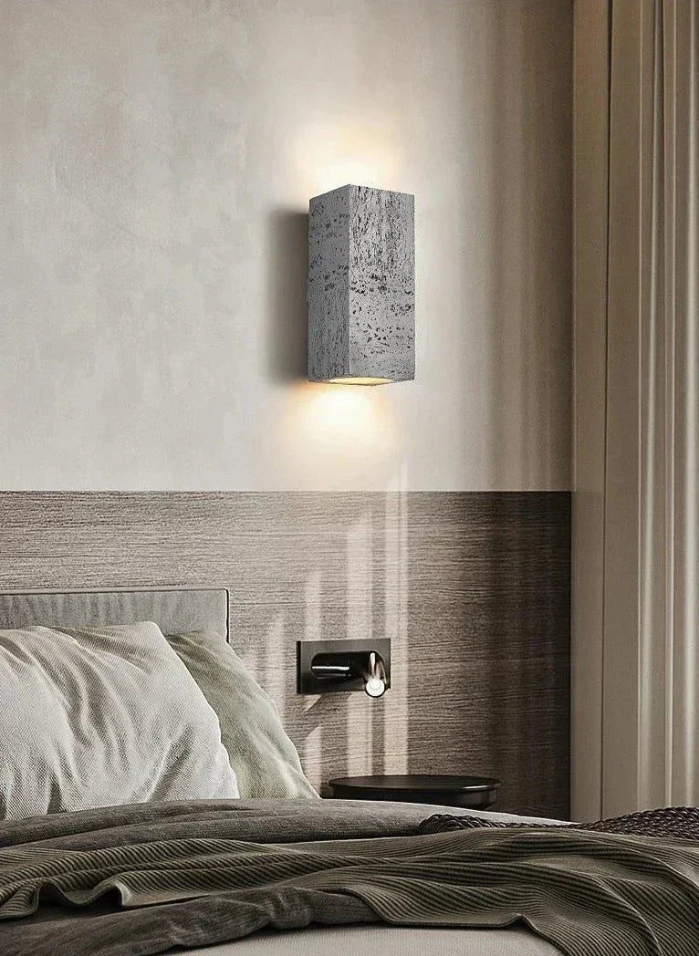 Lampe Murale en Ciment | Design Rustique et Énergétiquement Efficace