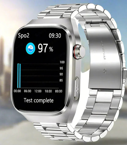 Montre Connectée Santé avec Suivi ECG | Écran AMOLED 2,04 Pouces Étanche