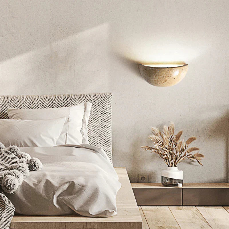 Lampe Murale en Pierre Naturelle | Ambiance Apaisante et Élégante