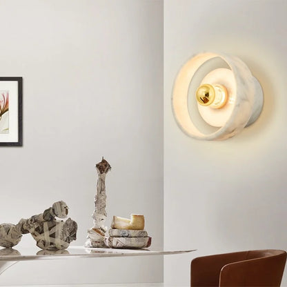 Lampe Murale Wabi-Sabi en Marbre | Élégance Naturelle et Économie d'Énergie