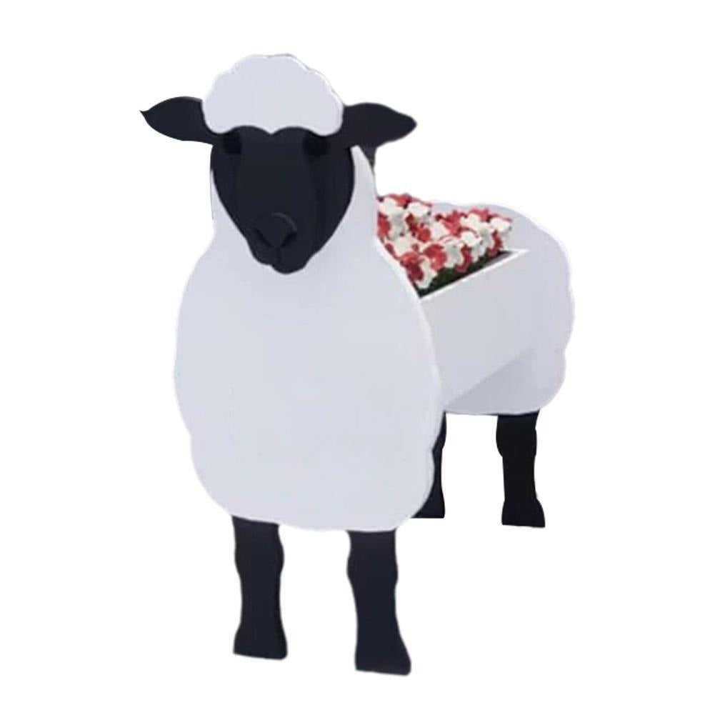 Pot de Fleurs Animal de Ferme | PVC Durable et Résistant aux Intempéries