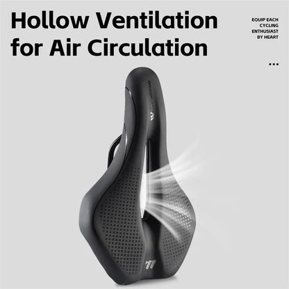 Selle de Vélo Antichoc Confortable | Coussin en Cuir Antidérapant et Léger