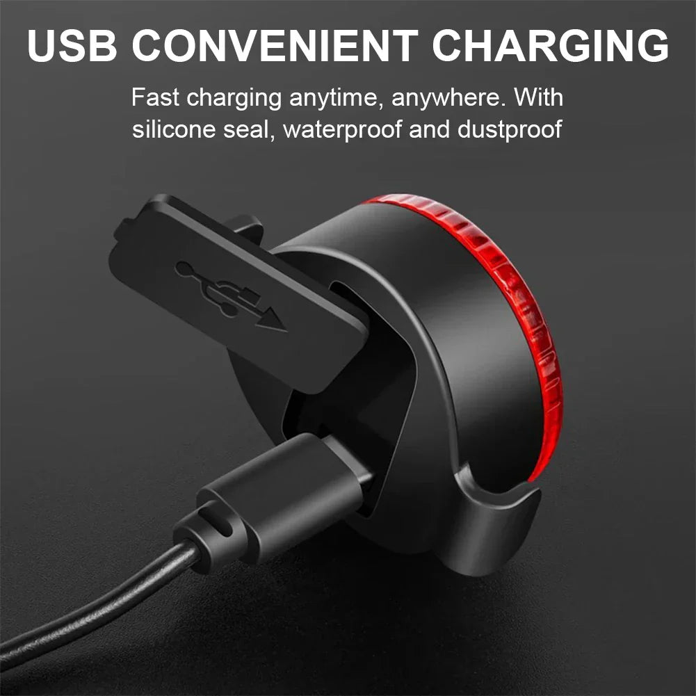 Lumières de Vélo LED Rechargeables | Phare Étanche avec Modes Multiples