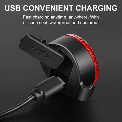 Lumières de Vélo LED Rechargeables | Phare Étanche avec Modes Multiples