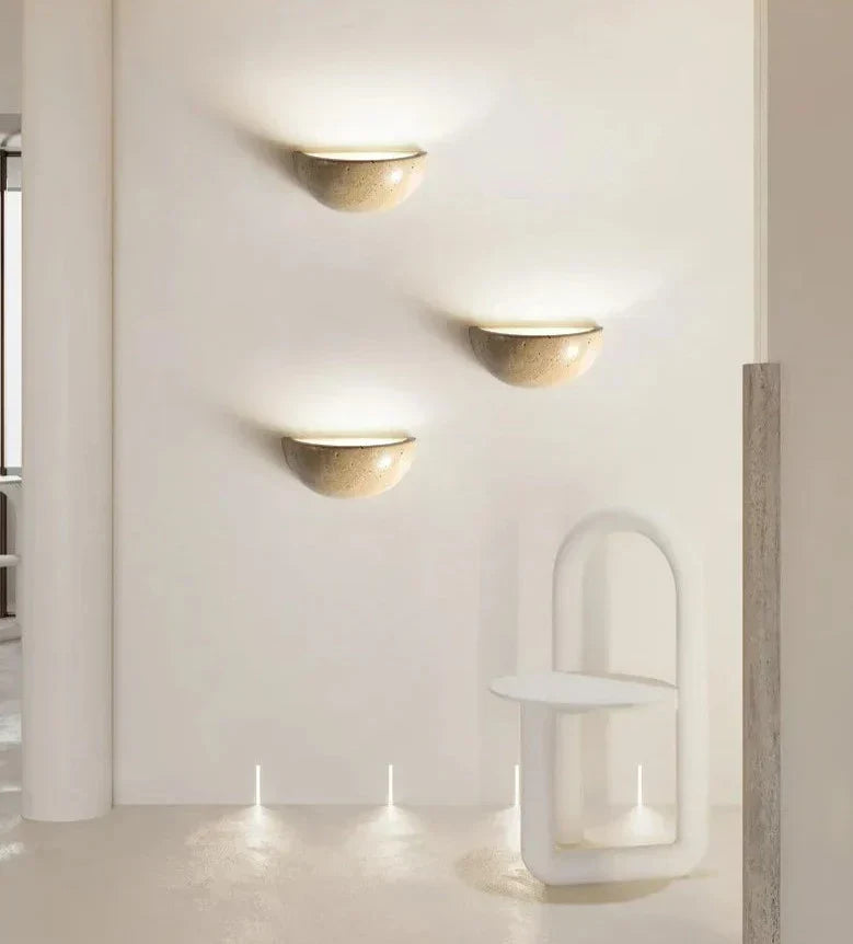 Lampe Murale en Pierre Naturelle | Ambiance Apaisante et Élégante