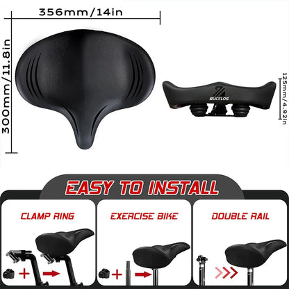 Selle de Vélo Confortable | Design Étanche et Absorption des Chocs