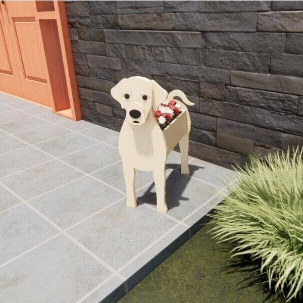 Pot de Fleurs Thème Chiens | Décoratif et Durable pour Intérieur/Extérieur