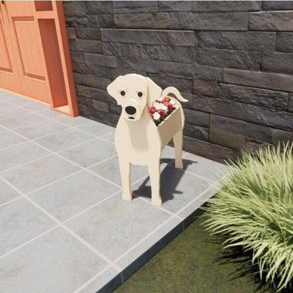 Pot de Fleurs Thème Chiens | Décoratif et Durable pour Intérieur/Extérieur