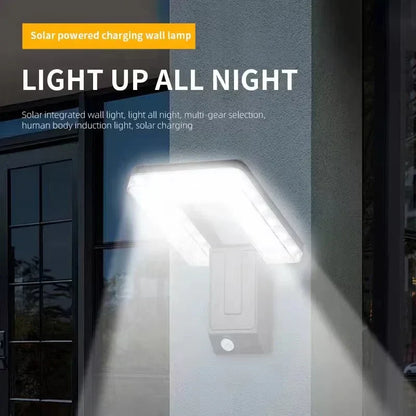 Lampe Murale Solaire LED | Capteur de Mouvement Étanche et Réglable
