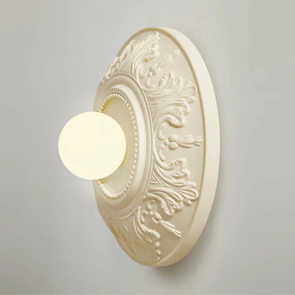Lampe Vintage Ronde Blanche | Éclairage Rétro pour Intérieurs Sophistiqués