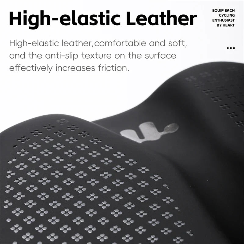 Selle de Vélo Antichoc Confortable | Coussin en Cuir Antidérapant et Léger