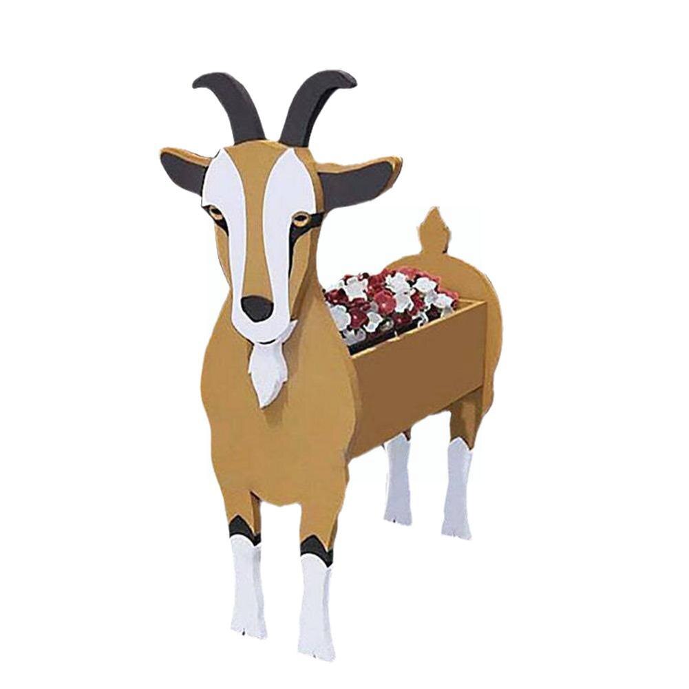 Pot de Fleurs Animal de Ferme | PVC Durable et Résistant aux Intempéries