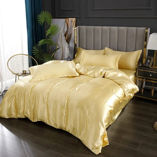 Literie en Satin de Luxe | Douceur et Élégance pour Votre Chambre