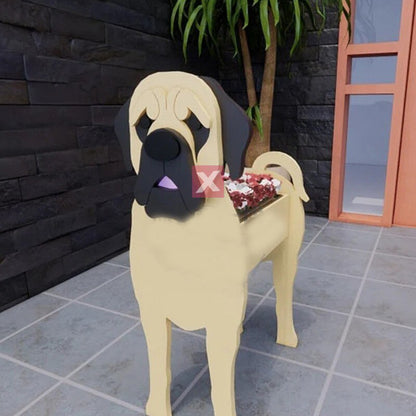 Pot de Fleurs Thème Chiens | Décoratif et Durable pour Intérieur/Extérieur