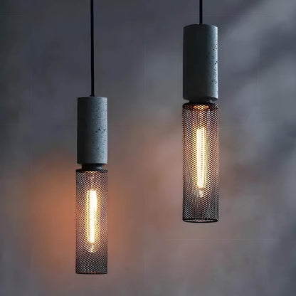 Lampe Suspendue Industrielle en Béton | Design Unique et Éclairage LED Efficace