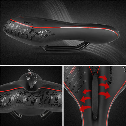 Selle de Vélo Confort Gel | Confort Supérieur pour Route et VTT