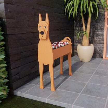 Pot de Fleurs Thème Chiens | Décoratif et Durable pour Intérieur/Extérieur
