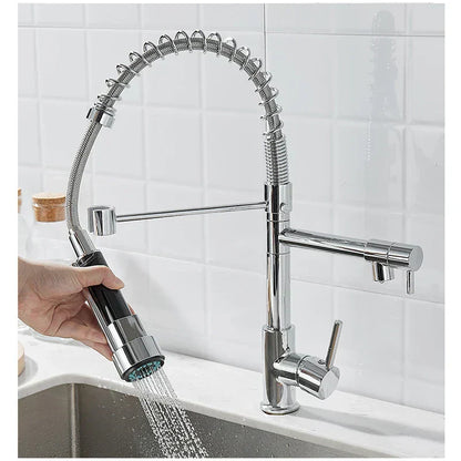 Robinet à Double Sortie pour Cuisine | Design Élégant et Installation Facile