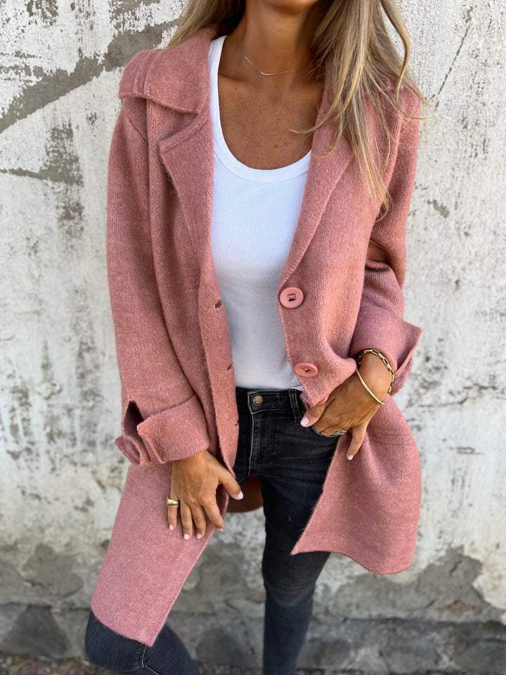 Manteau Long en Laine Mélangée | Élégance et Confort au Quotidien