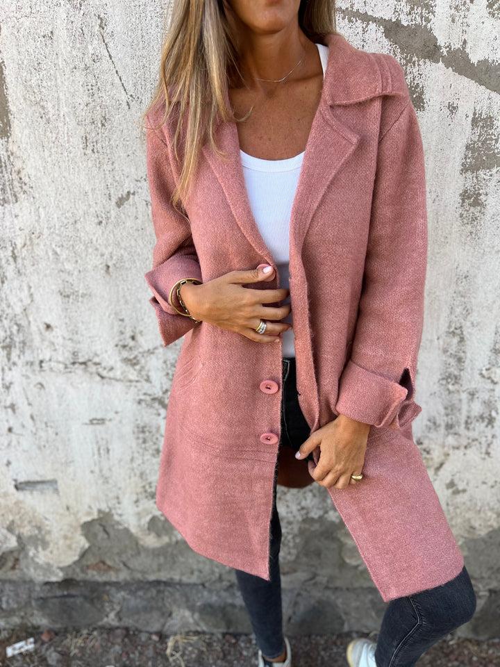Manteau Long en Laine Mélangée | Élégance et Confort au Quotidien