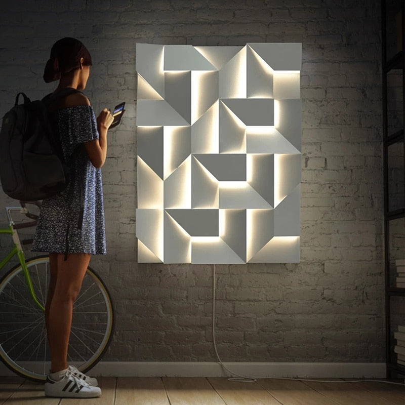 Lampe Murale 3D Économique | Éclairage Élégant et Durable