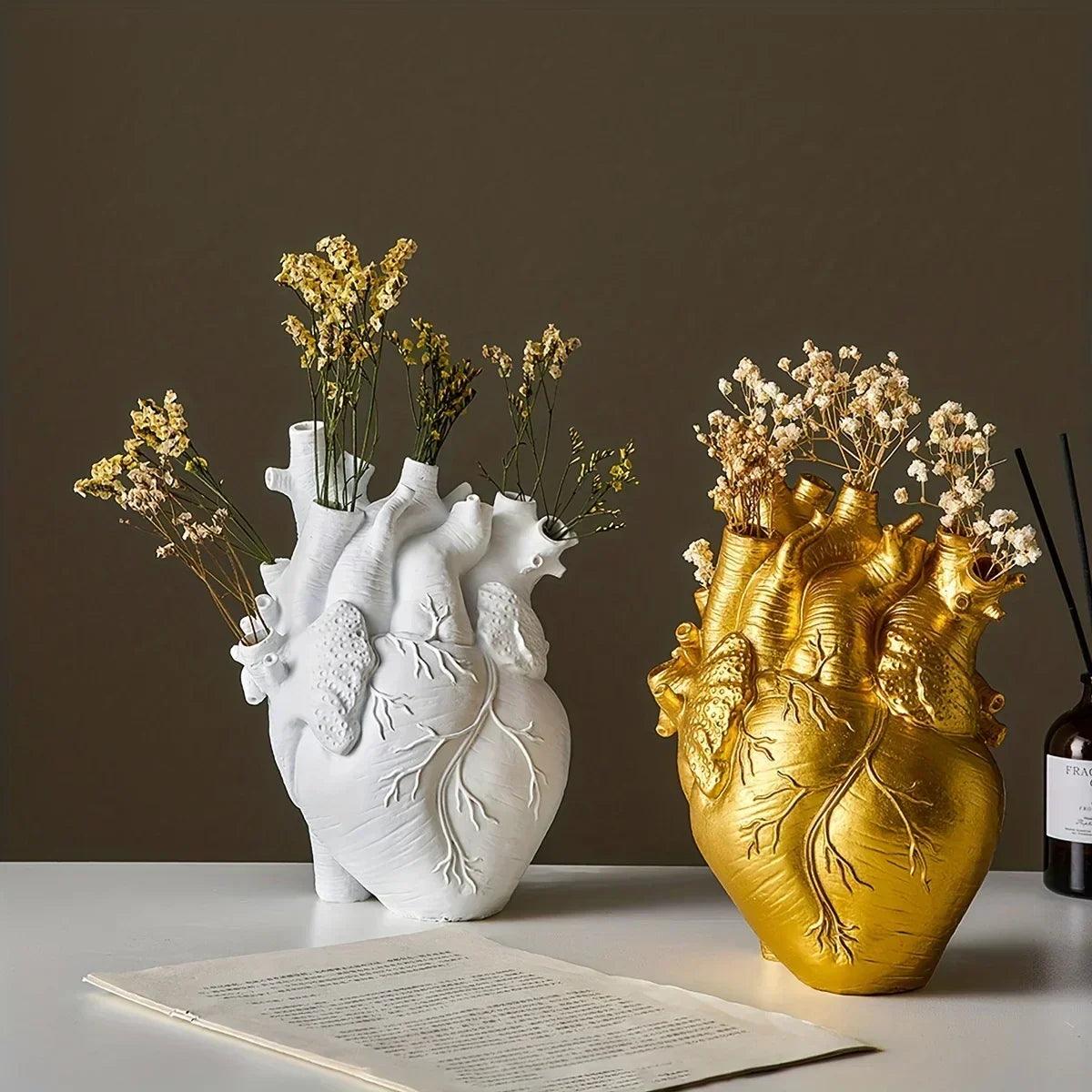 Vase en Céramique en Forme de Cœur | Design Unique et Polyvalent pour Décoration