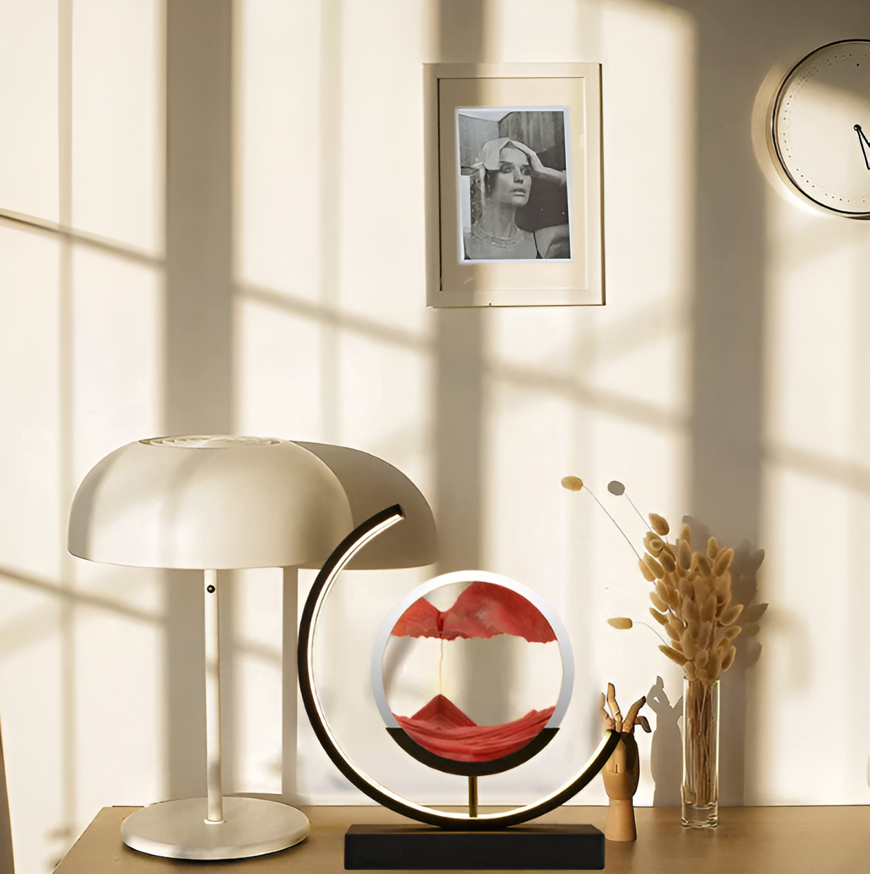 Lampe à Sable Dimmable Télécommandée | Éclairage Ambiance Apaisant et Unique