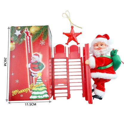 Père Noël Électrique Musical | Décoration Festive pour Sapin de Noël