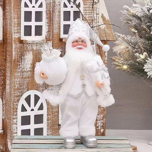 Décoration de Noël Luxe avec Sac Cadeau | Père Noël Festif et Polyvalent