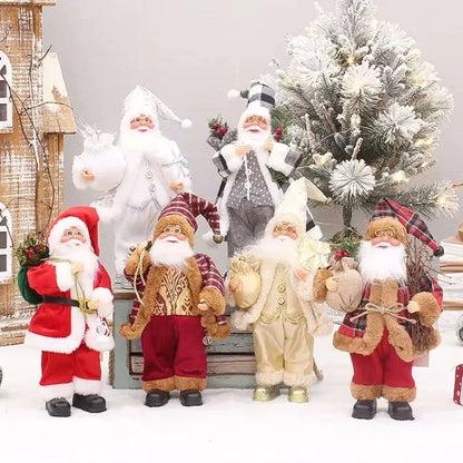Décoration de Noël Luxe avec Sac Cadeau | Père Noël Festif et Polyvalent