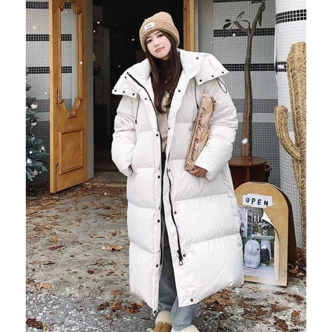 Veste Matelassée Longue à Capuche | Confortable et Stylée pour Hiver