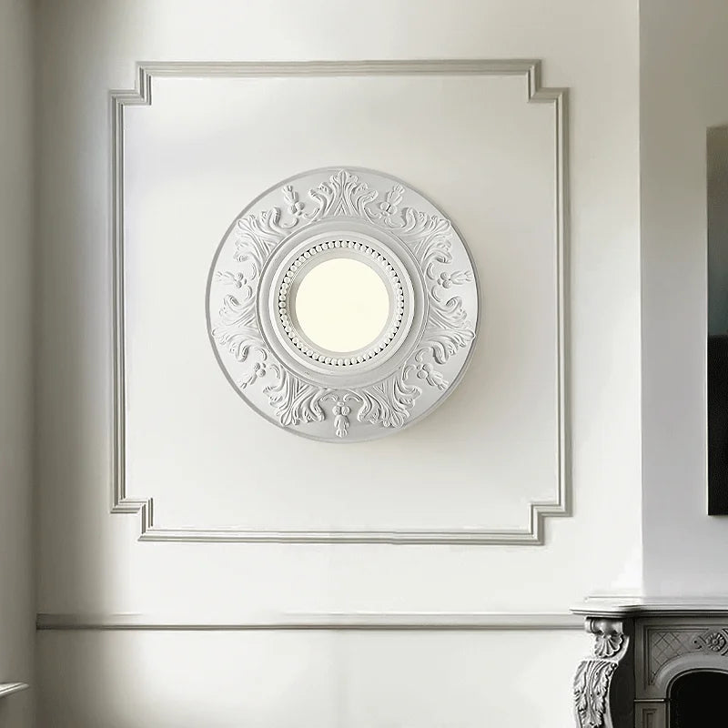 Lampe Vintage Ronde Blanche | Éclairage Rétro pour Intérieurs Sophistiqués