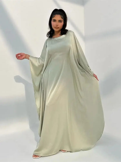 Robe Maxi Élégante pour Femmes | Manches en Cape et Confort Optimal