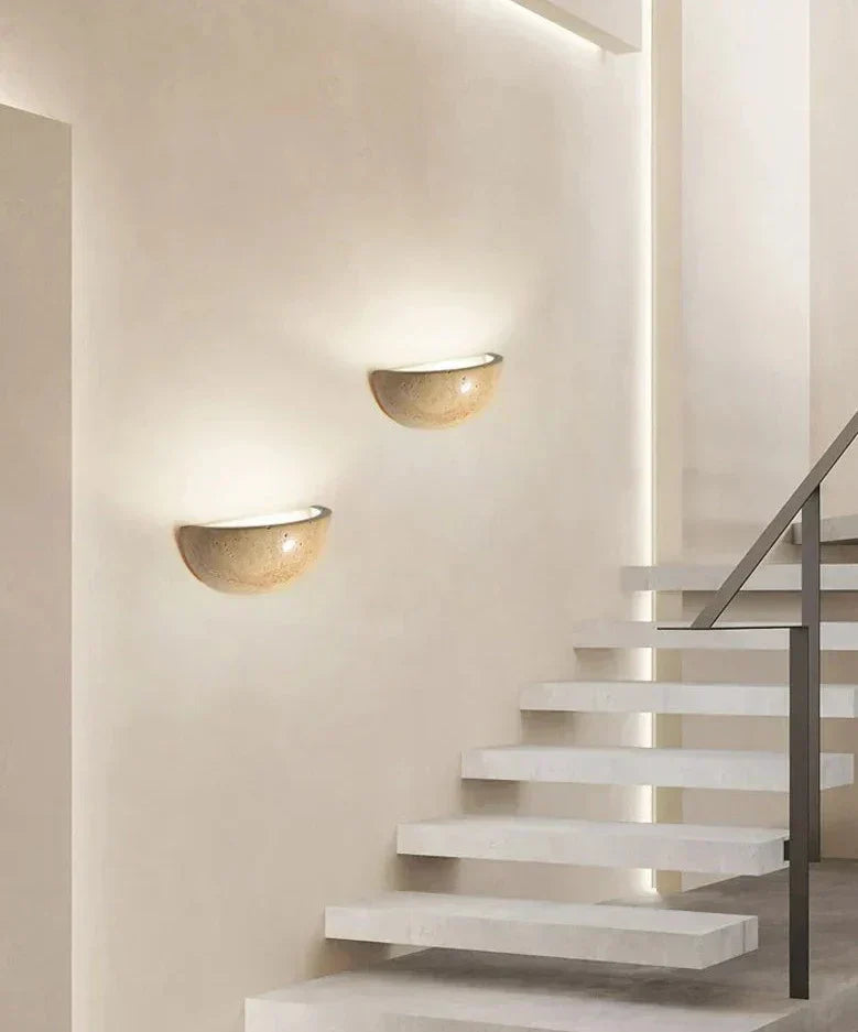 Lampe Murale en Pierre Naturelle | Ambiance Apaisante et Élégante