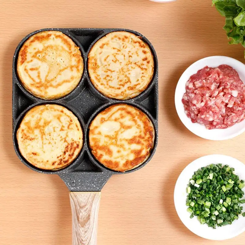 OmeletMaster - poêle à quatre sections pour un petit-déjeuner parfait