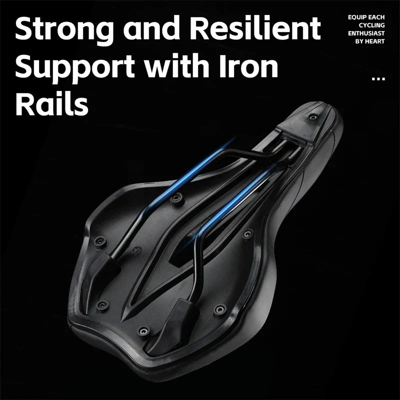 Selle de Vélo Antichoc Confortable | Coussin en Cuir Antidérapant et Léger