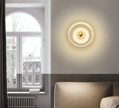 Lampe Murale Wabi-Sabi en Marbre | Élégance Naturelle et Économie d'Énergie
