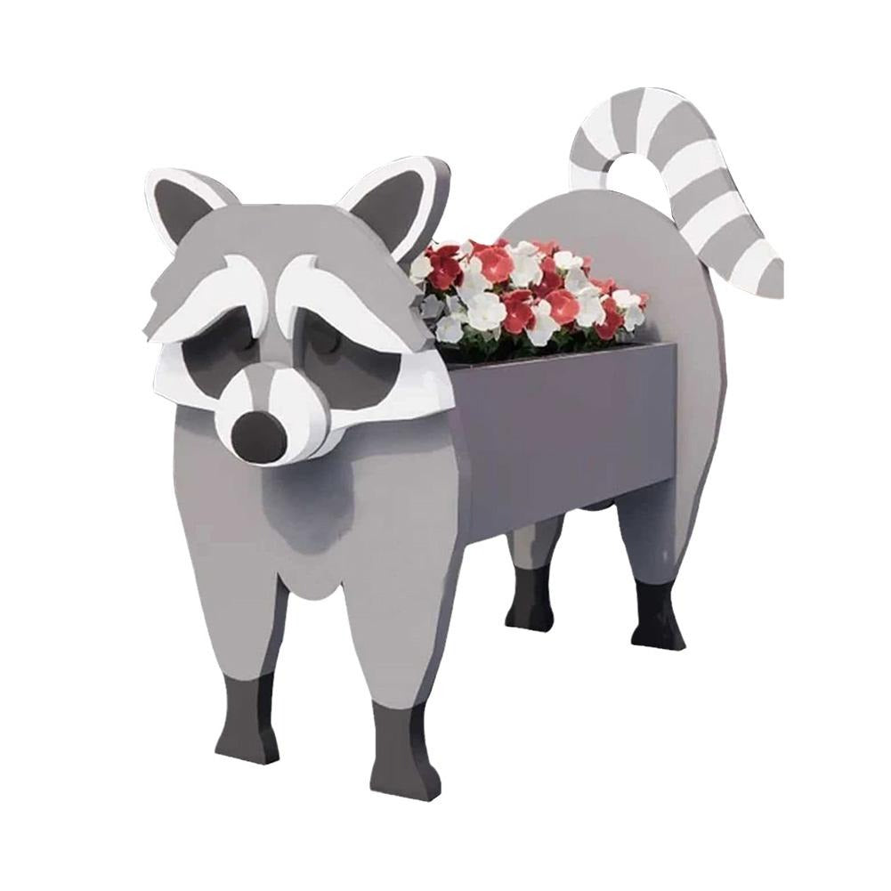 Pot de Fleurs Animal de Ferme | PVC Durable et Résistant aux Intempéries
