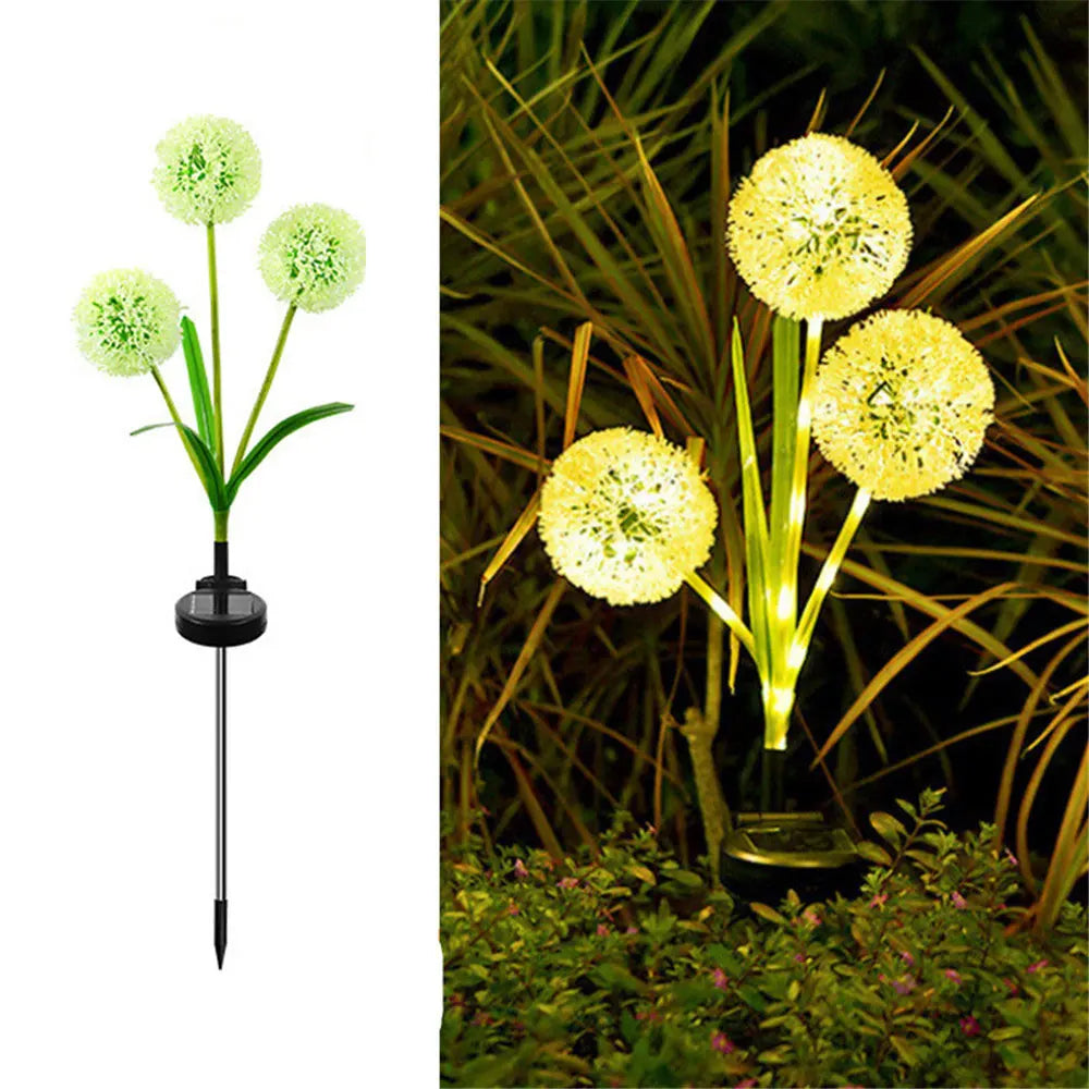 Lumières Solaire de Jardin | Éclairage Décoratif en Pissenlit