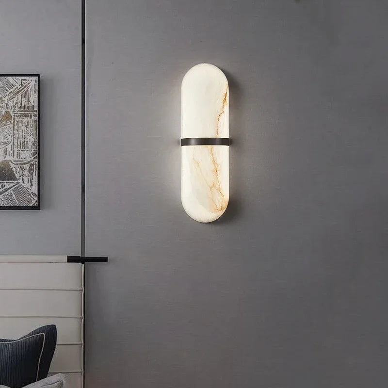 Applique Murale en Marbre Minimaliste | Élégance Scandinave et Efficacité Énergétique