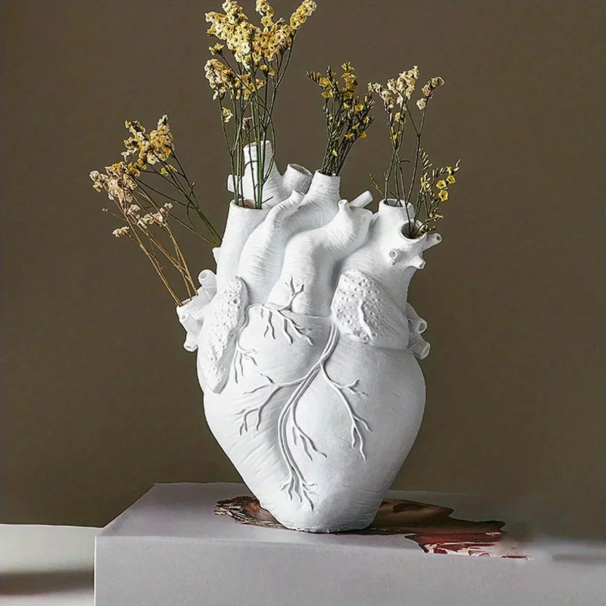 Vase en Céramique en Forme de Cœur | Design Unique et Polyvalent pour Décoration