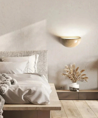 Lampe Murale en Pierre Naturelle | Ambiance Apaisante et Élégante