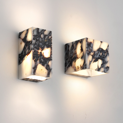 Applique Murale en Marbre | Élégante Lumière Ambiante pour Intérieur