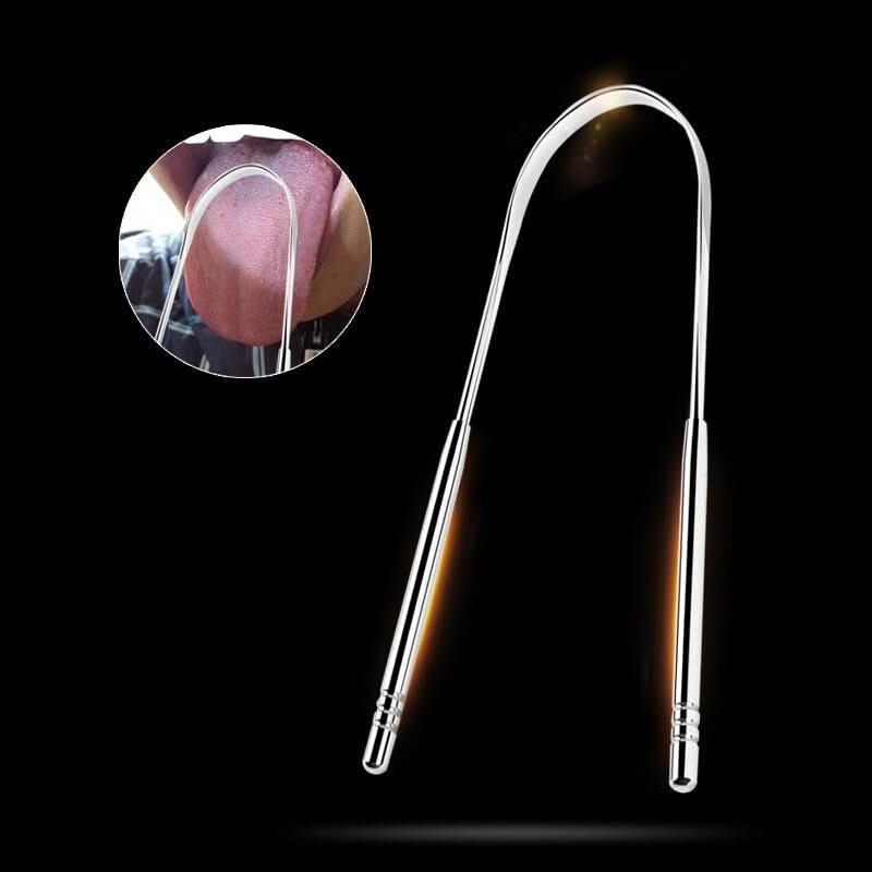 Racleur de Langue en Acier Inoxydable | Hygiène Buccale et Haleine Fraîche