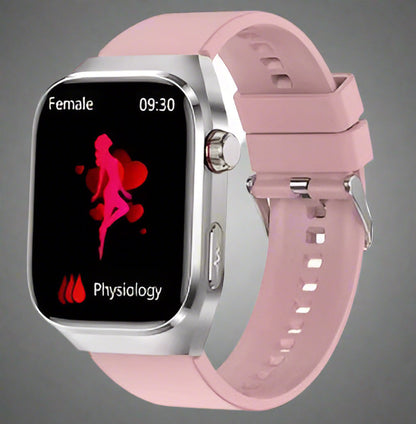 Montre Connectée Santé avec Suivi ECG | Écran AMOLED 2,04 Pouces Étanche