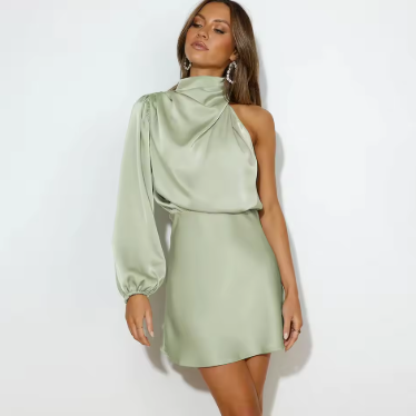 Robe de Soirée à Une Épaule | Élégance Chic pour Occasions Spéciales