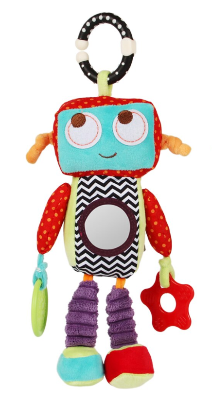Robot en Peluche Doux et Amusant | Compagnon Câlin pour Enfants et Adultes