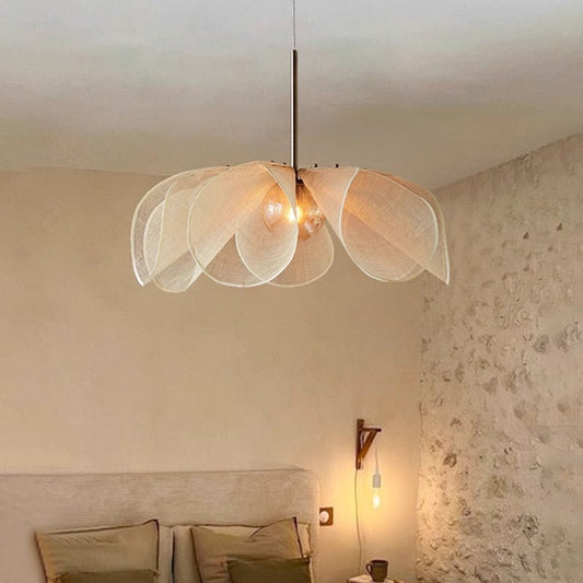 Lampe Suspendue en Tissu Vintage | Élégance et Ambiance Cosy