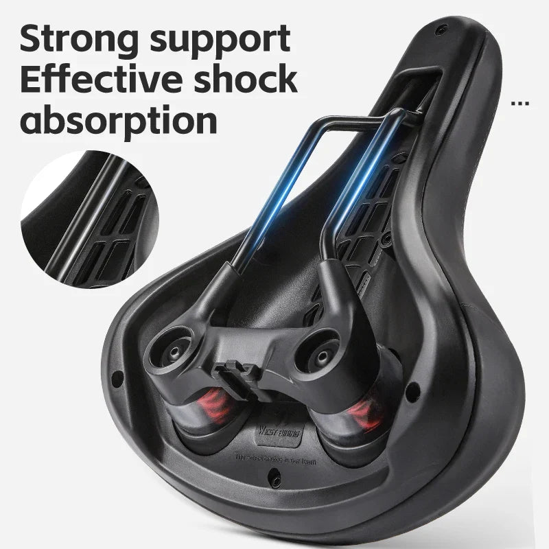 Selle de Vélo Confortable | Absorption des Chocs et Imperméable