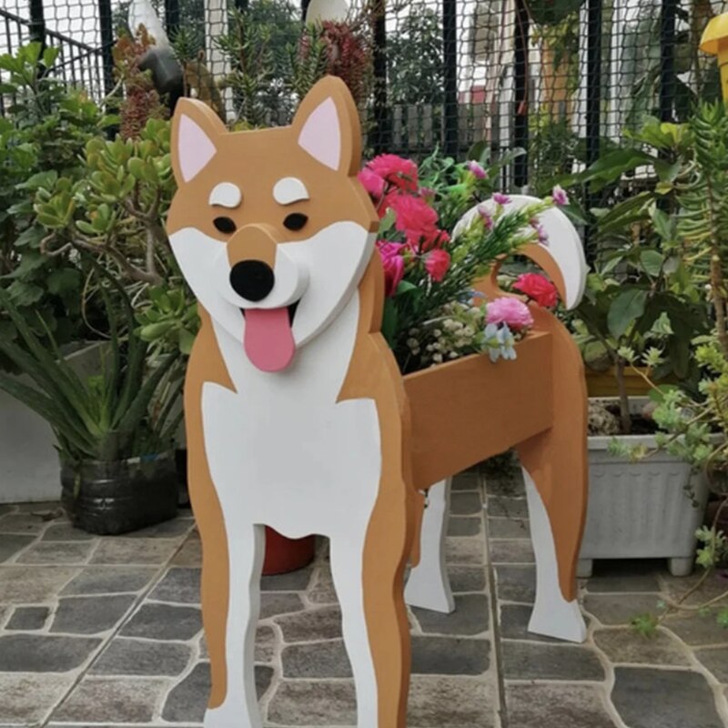 Pot de Fleurs Animal de Ferme | PVC Durable et Résistant aux Intempéries
